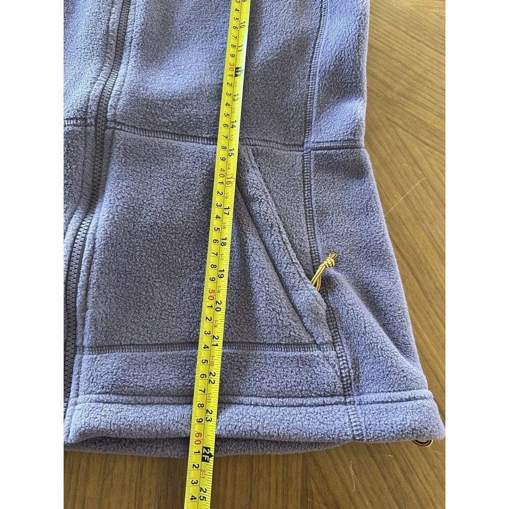 LL Bean Mountain Classic Women's S Fleece Vest Purple Lavender Full Zip Pockets - Picture 9 of 10
